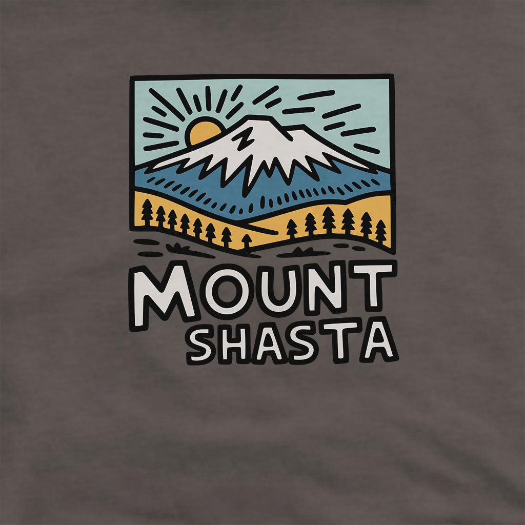 Mount Shasta Hoodie Adventure and Outdoors Themed Hoodie