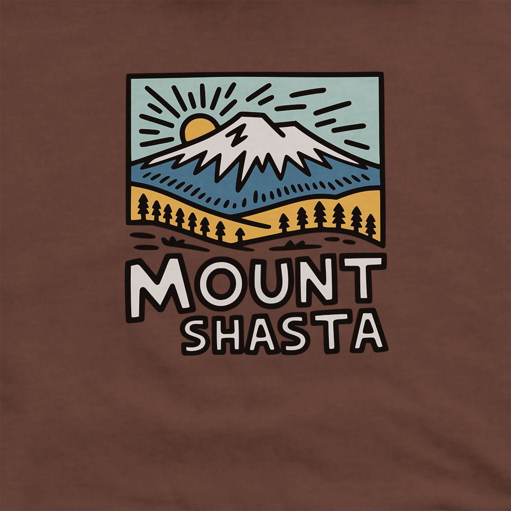 Mount Shasta Hoodie Adventure and Outdoors Themed Hoodie