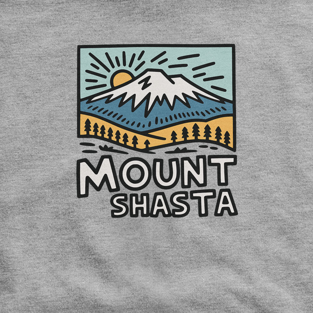 Mount Shasta Hoodie Adventure and Outdoors Themed Hoodie