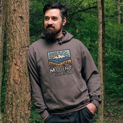 Mount Shasta Hoodie Adventure and Outdoors Themed Hoodie