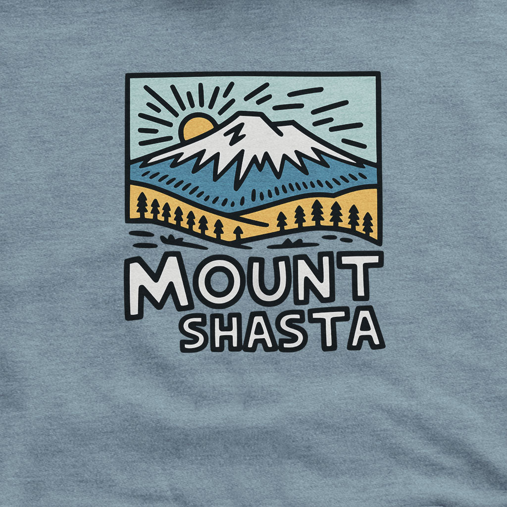 Mount Shasta Hoodie Adventure and Outdoors Themed Hoodie
