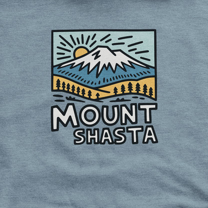 Mount Shasta Hoodie Adventure and Outdoors Themed Hoodie