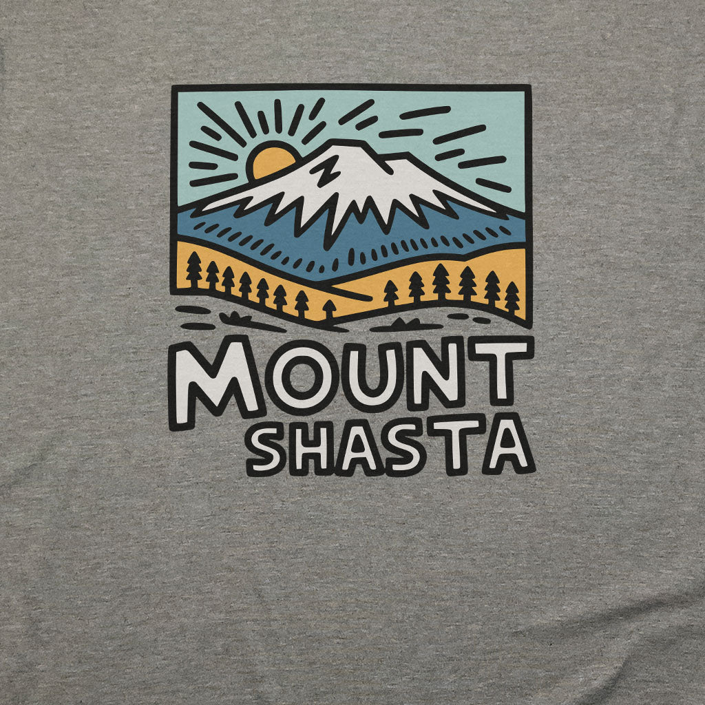Mount Shasta T-Shirt Adventure and Outdoors Themed T-Shirt