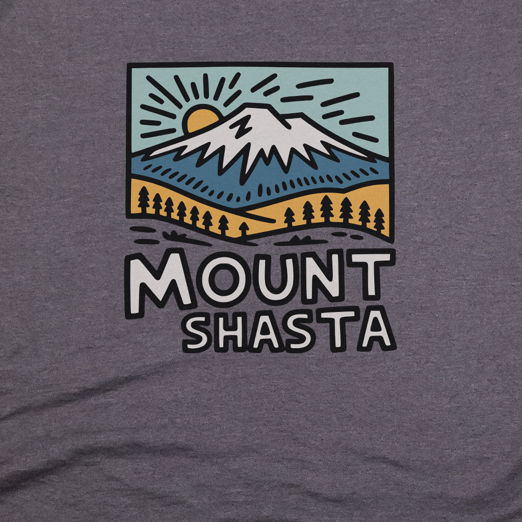 Mount Shasta T-Shirt Adventure and Outdoors Themed T-Shirt