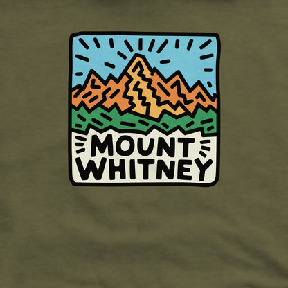Mount Whitney Crewneck Sweatshirt Adventure and Outdoors Themed Sweatshirt