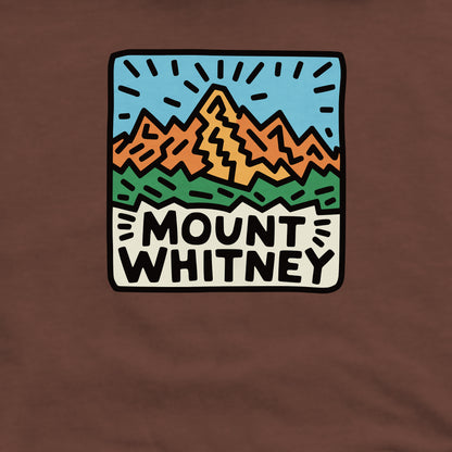Mount Whitney Crewneck Sweatshirt Adventure and Outdoors Themed Sweatshirt