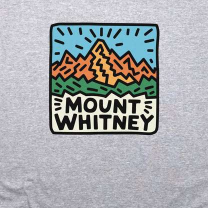 Mount Whitney Crewneck Sweatshirt Adventure and Outdoors Themed Sweatshirt