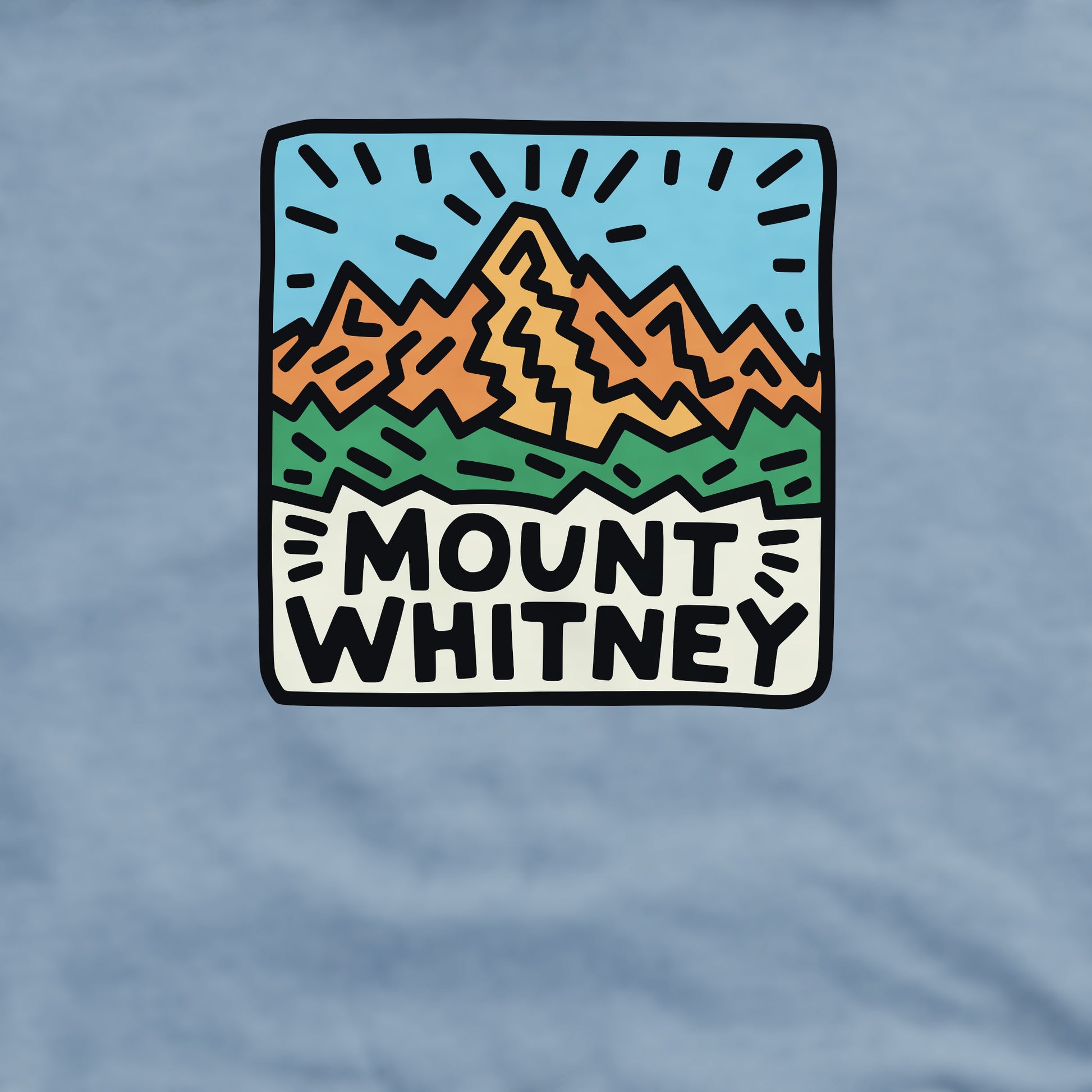 Mount Whitney Crewneck Sweatshirt Adventure and Outdoors Themed Sweatshirt