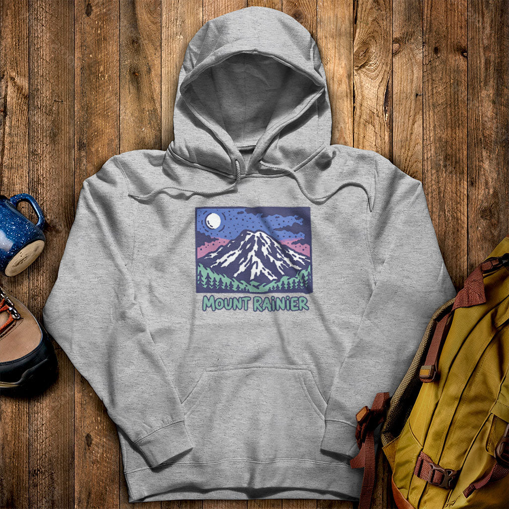 Mount Rainier at Night Hoodie