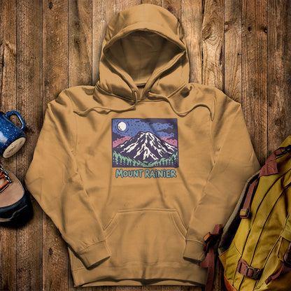 Mount Rainier at Night Hoodie