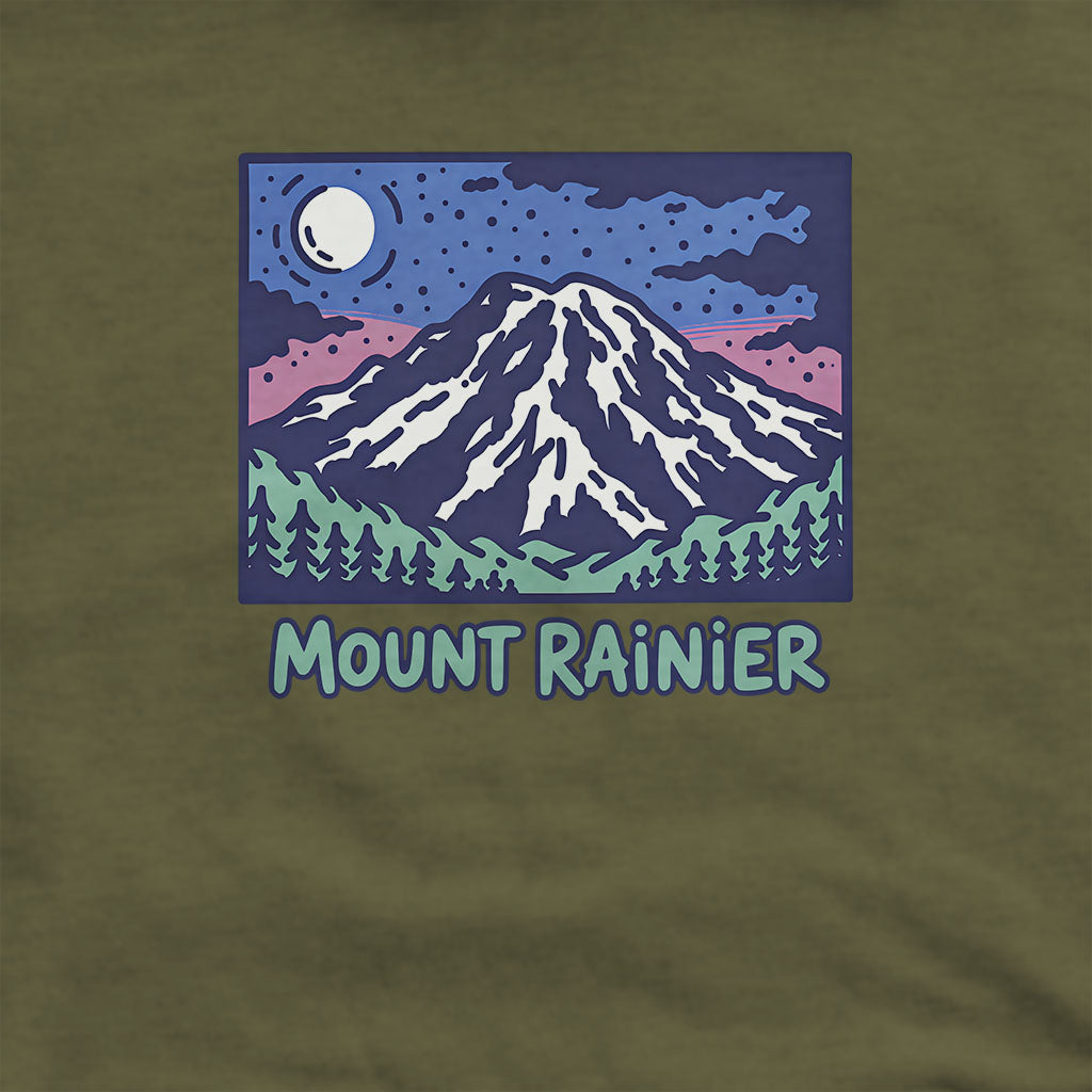 Mount Rainier at Night Hoodie