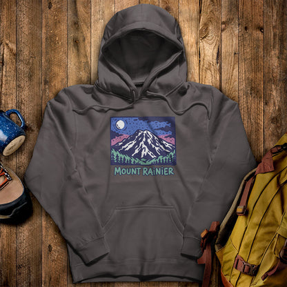Mount Rainier at Night Hoodie