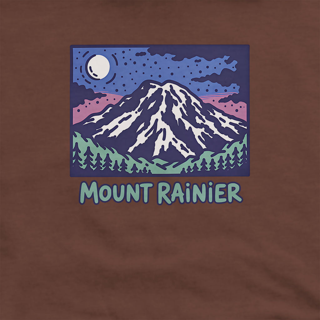 Mount Rainier at Night Hoodie