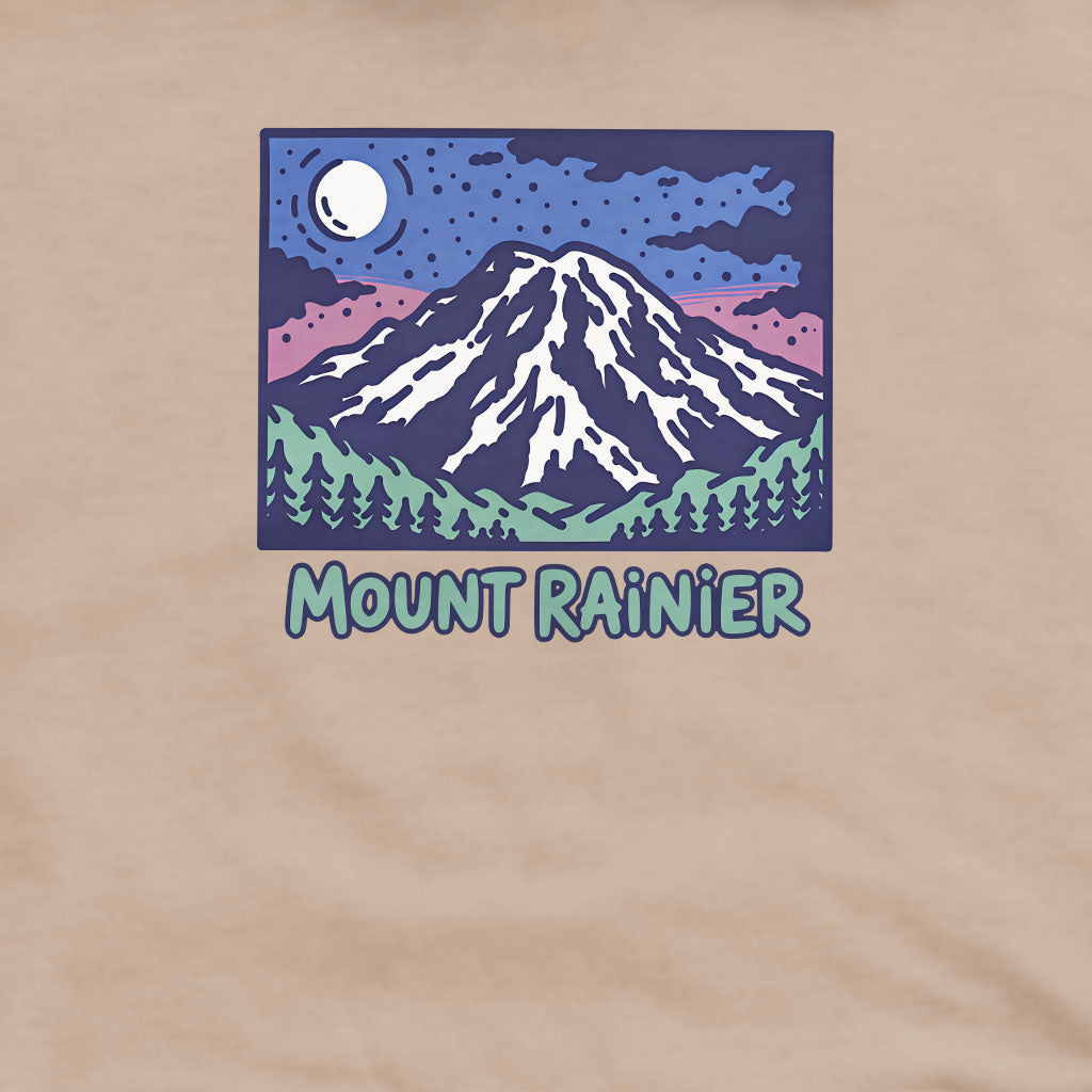 Mount Rainier at Night Crewneck Sweatshirt