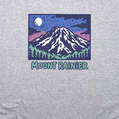 Mount Rainier at Night Crewneck Sweatshirt