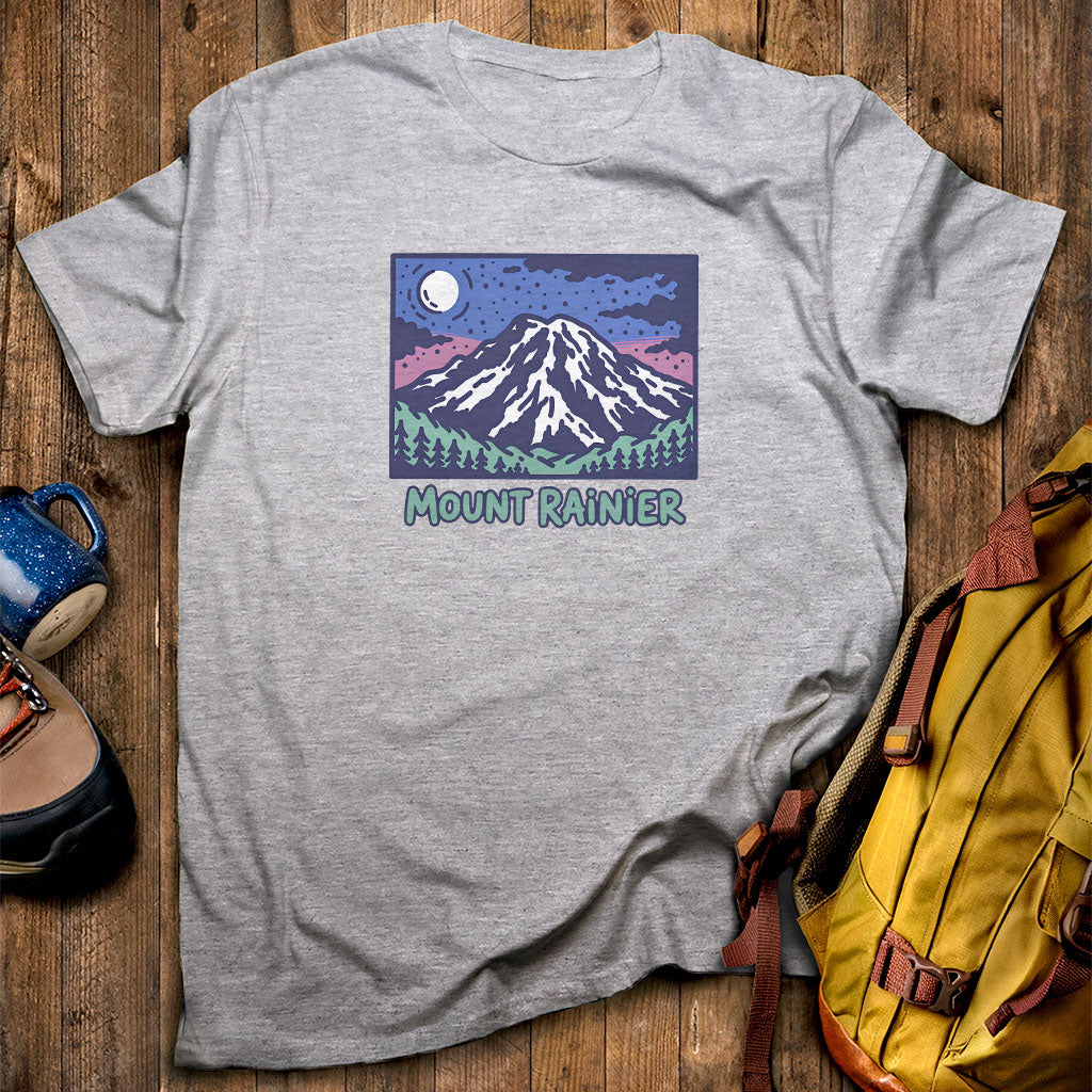 Mount Rainier at Night T-Shirt