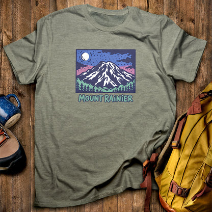 Mount Rainier at Night T-Shirt