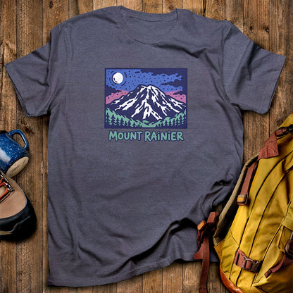 Mount Rainier at Night T-Shirt