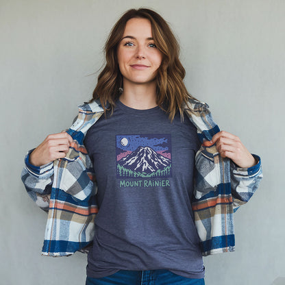 Mount Rainier at Night T-Shirt