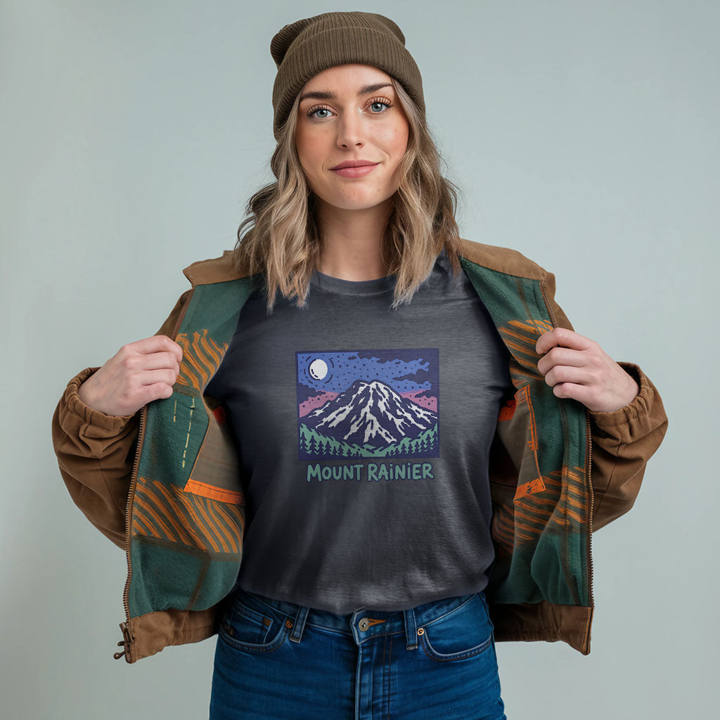 Mount Rainier at Night T-Shirt