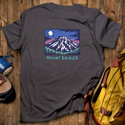 Mount Rainier at Night T-Shirt