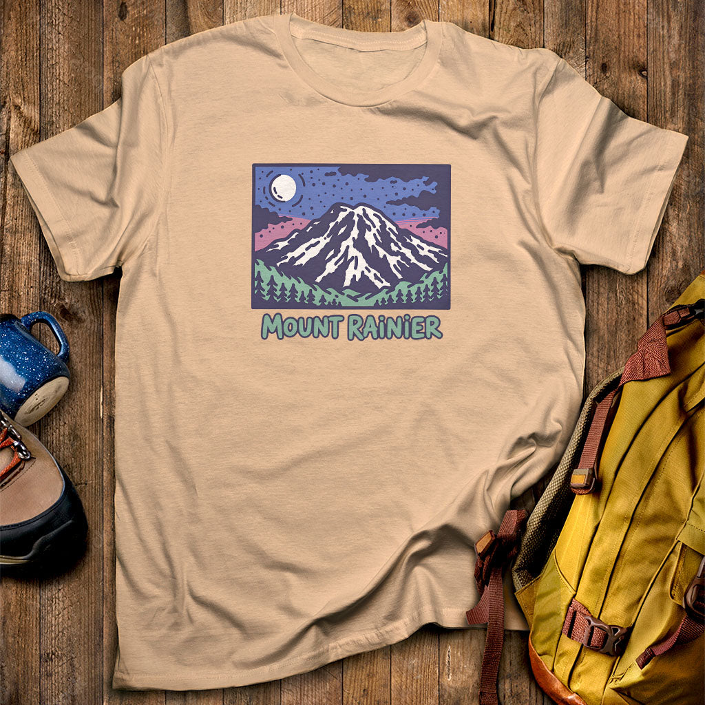 Mount Rainier at Night T-Shirt