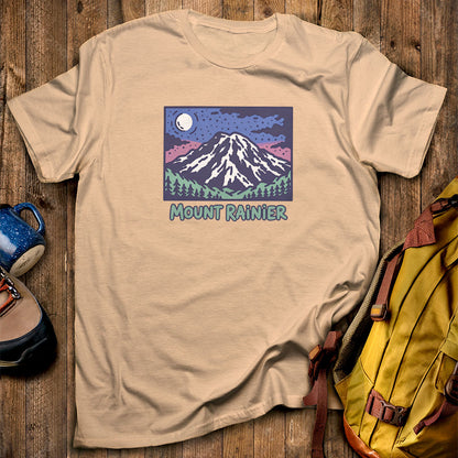 Mount Rainier at Night T-Shirt