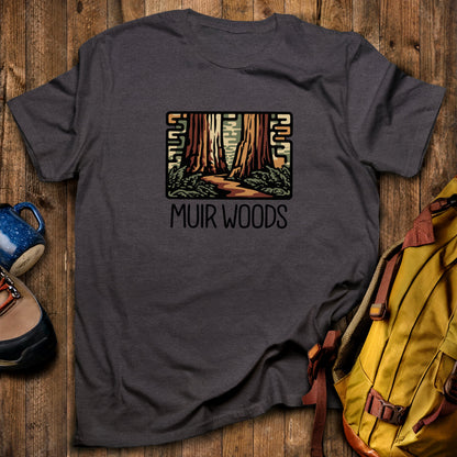 Muir Woods National Monument T-Shirt Dark Heather Adventure and Outdoors Themed T-Shirt