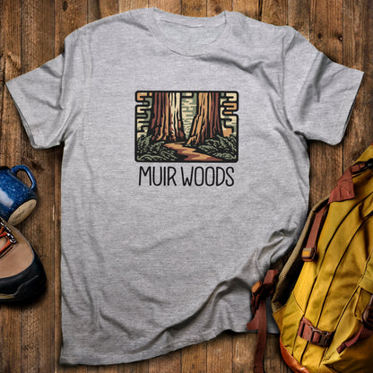 Muir Woods National Monument T-Shirt Sport Grey Adventure and Outdoors Themed T-Shirt