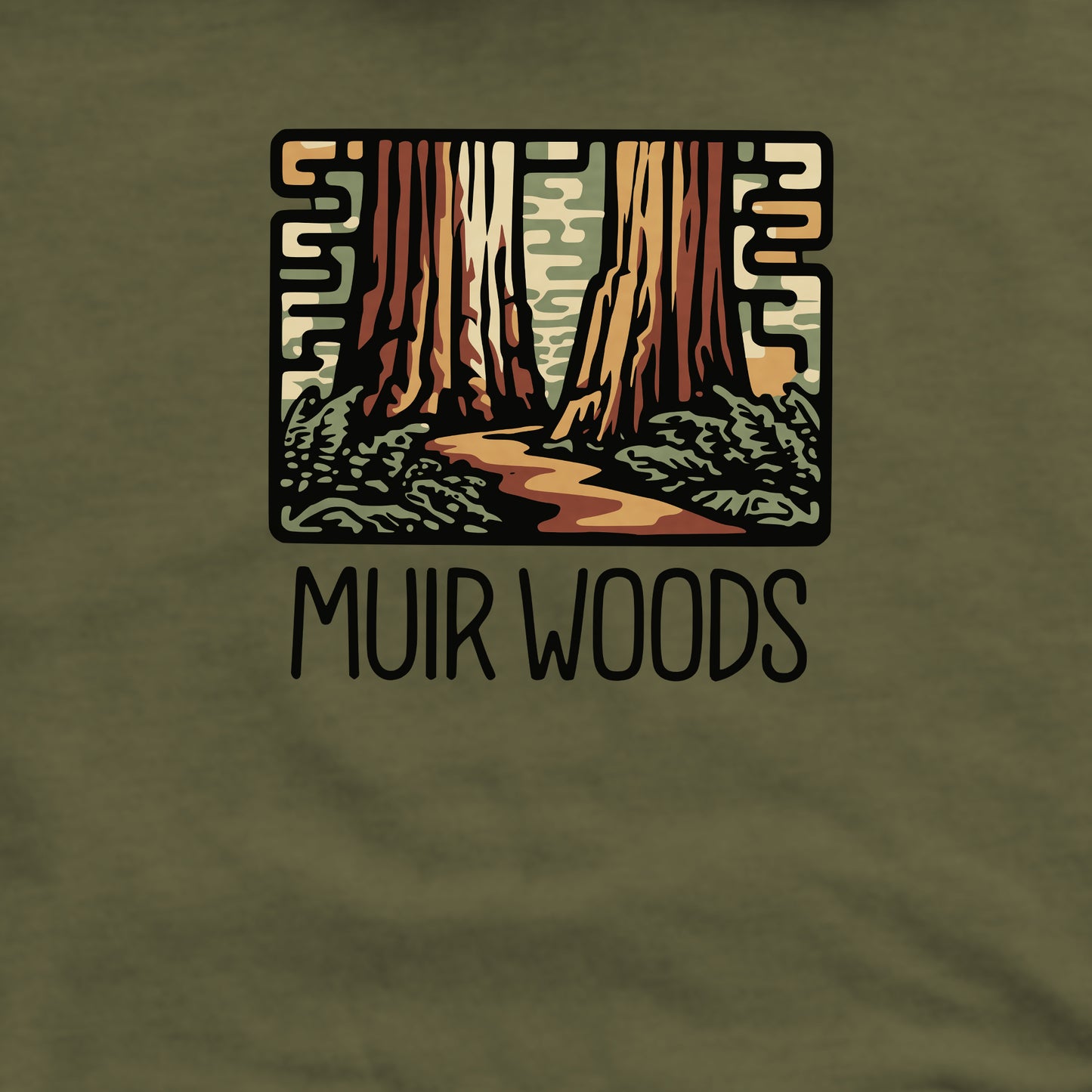 Muir Woods National Monument Crewneck Sweatshirt Adventure and Outdoors Themed Sweatshirt