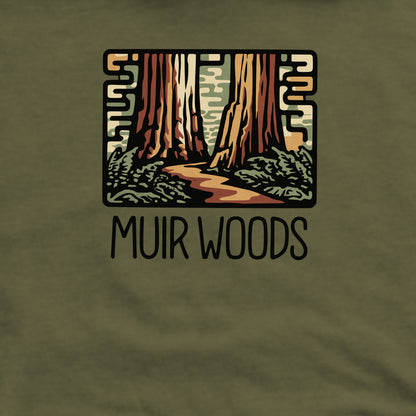 Muir Woods National Monument Crewneck Sweatshirt Adventure and Outdoors Themed Sweatshirt
