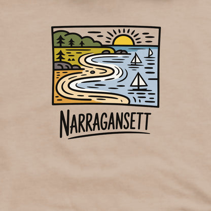 Narragansett Bay Crewneck Sweatshirt Adventure and Outdoors Themed Sweatshirt