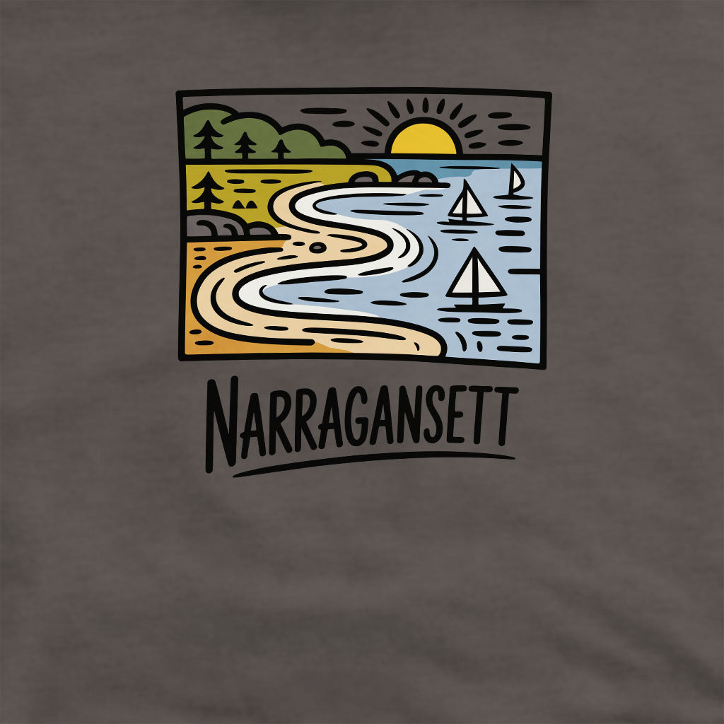 Narragansett Bay Crewneck Sweatshirt Adventure and Outdoors Themed Sweatshirt