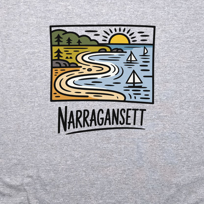 Narragansett Bay Crewneck Sweatshirt Adventure and Outdoors Themed Sweatshirt