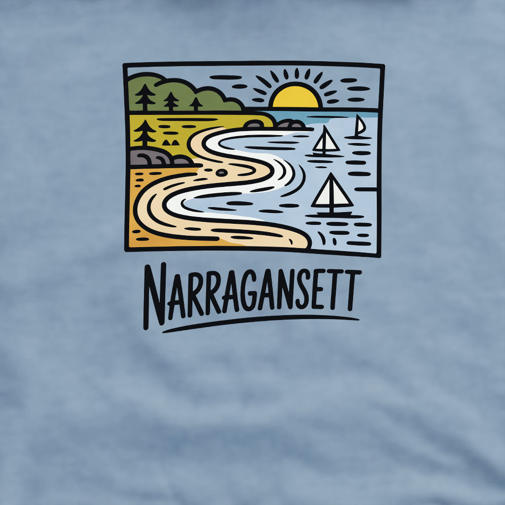 Narragansett Bay Crewneck Sweatshirt Adventure and Outdoors Themed Sweatshirt