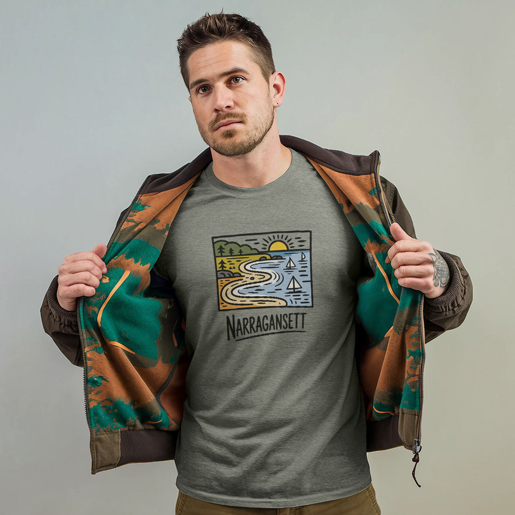 Narragansett Bay T-Shirt Adventure and Outdoors Themed T-Shirt