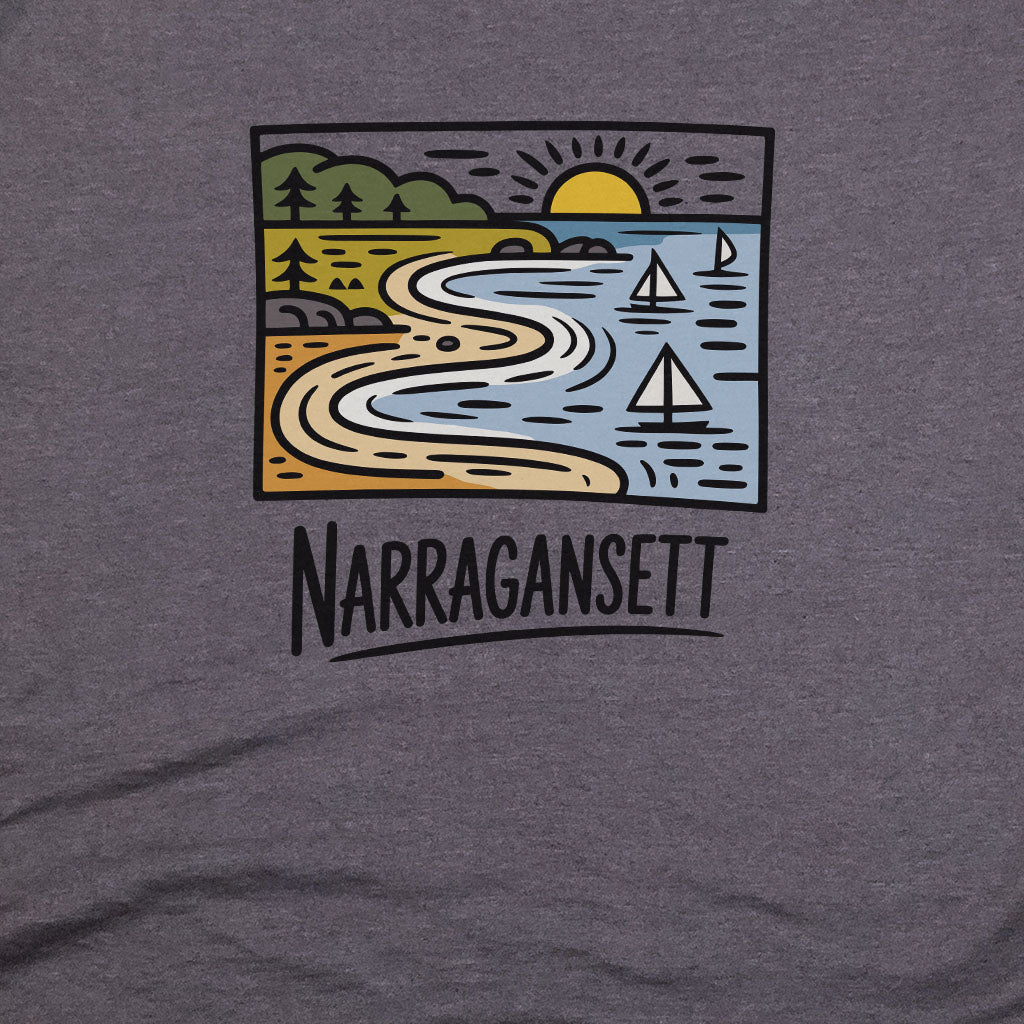 Narragansett Bay T-Shirt Adventure and Outdoors Themed T-Shirt