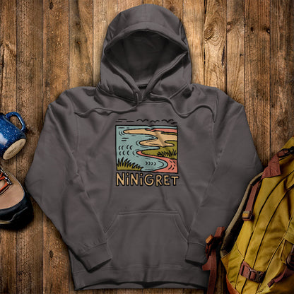 Ninigret National Wildlife Refuge Hoodie Charcoal Adventure and Outdoors Themed Hoodie