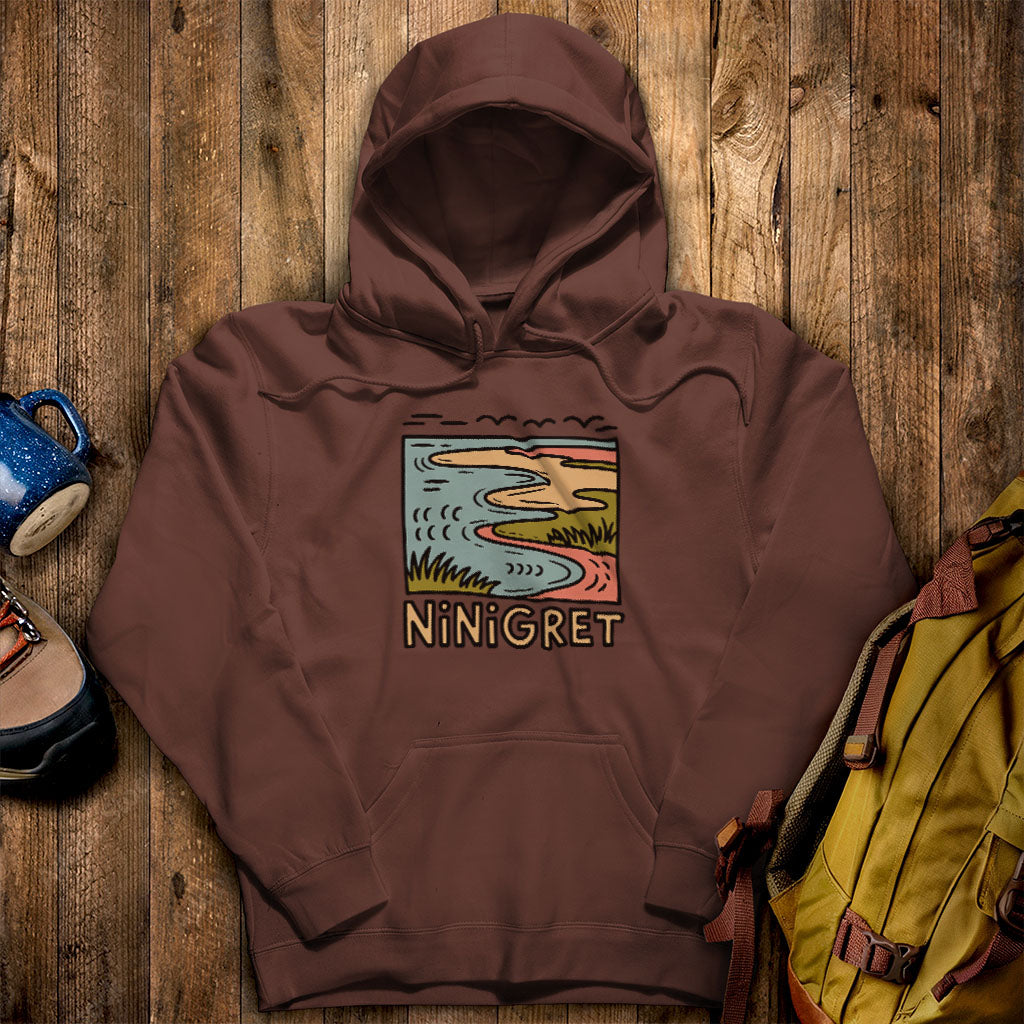 Ninigret National Wildlife Refuge Hoodie Cocoa Adventure and Outdoors Themed Hoodie