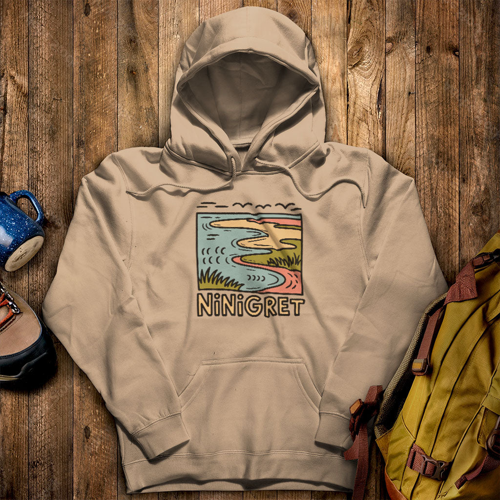Ninigret National Wildlife Refuge Hoodie Sand Adventure and Outdoors Themed Hoodie