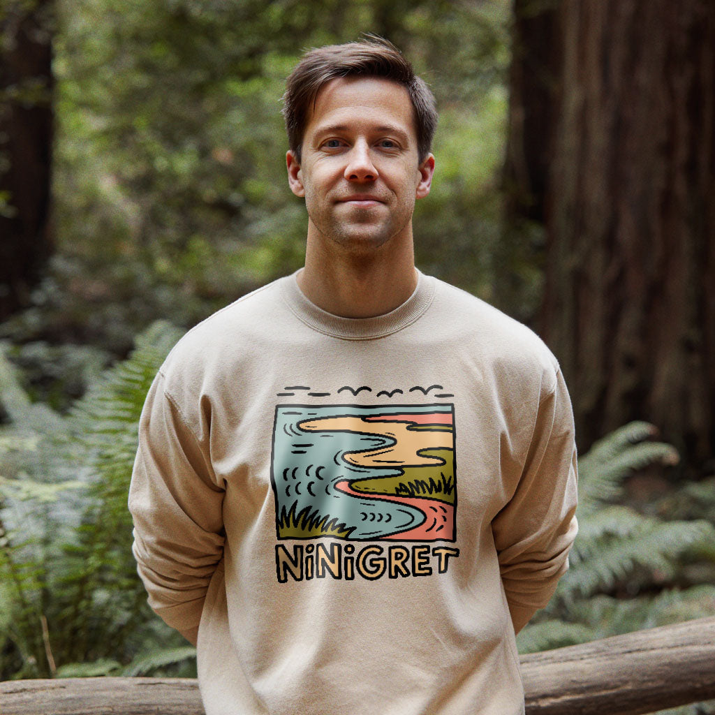 Ninigret National Wildlife Refuge Crewneck Sweatshirt Adventure and Outdoors Themed Sweatshirt