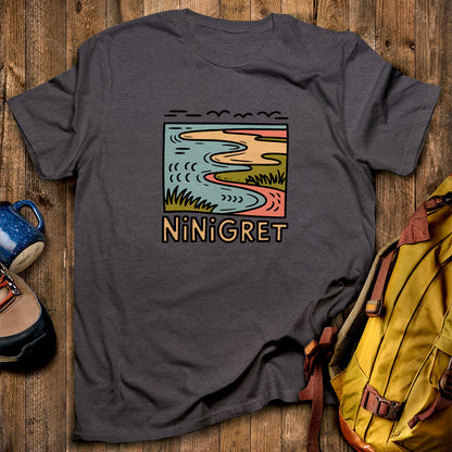 Ninigret National Wildlife Refuge T-Shirt Dark Heather Adventure and Outdoors Themed T-Shirt
