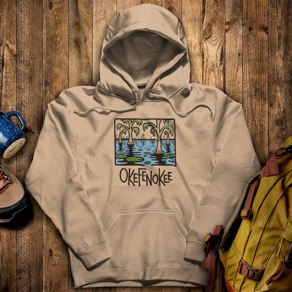 Okefenokee National Wildlife Refuge Hoodie Sand Adventure and Outdoors Themed Hoodie