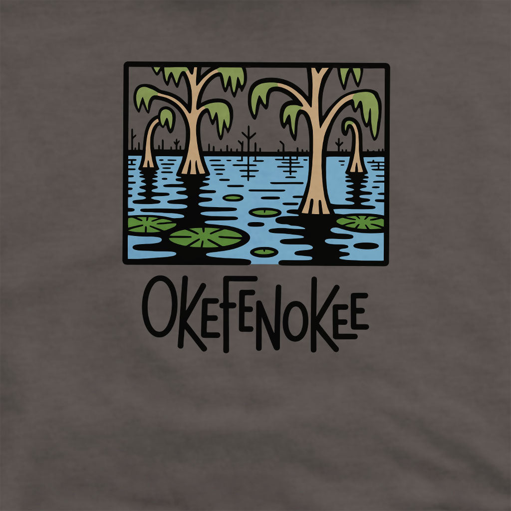 Okefenokee National Wildlife Refuge Crewneck Sweatshirt Adventure and Outdoors Themed Sweatshirt