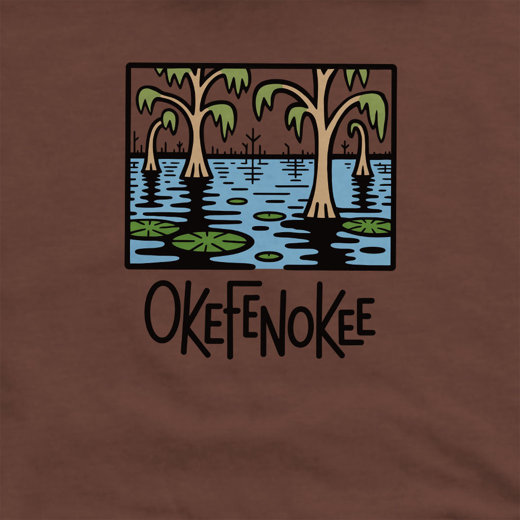 Okefenokee National Wildlife Refuge Crewneck Sweatshirt Adventure and Outdoors Themed Sweatshirt