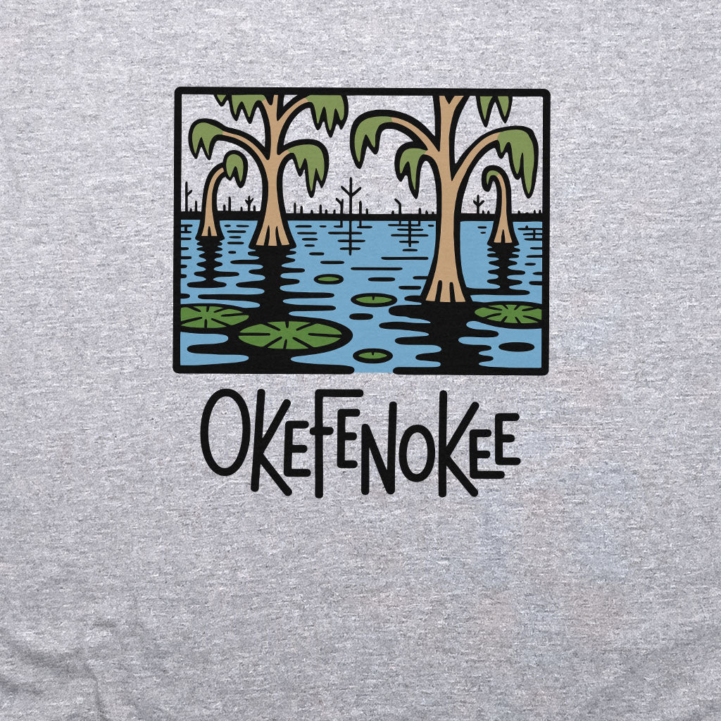 Okefenokee National Wildlife Refuge Crewneck Sweatshirt Adventure and Outdoors Themed Sweatshirt