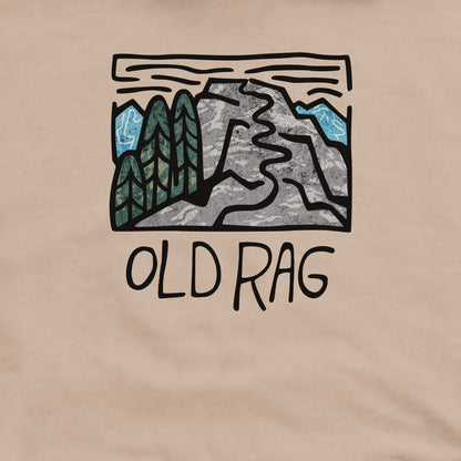 Old Rag Mountain Crewneck Sweatshirt Adventure and Outdoors Themed Sweatshirt