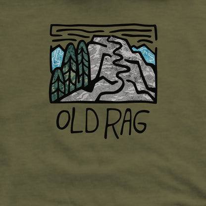 Old Rag Mountain Crewneck Sweatshirt Adventure and Outdoors Themed Sweatshirt