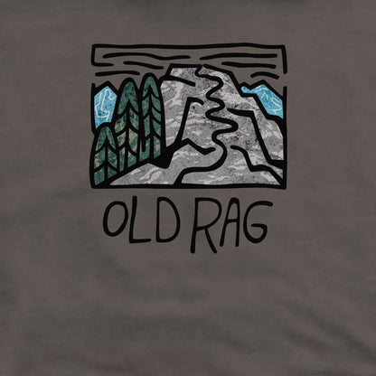 Old Rag Mountain Crewneck Sweatshirt Adventure and Outdoors Themed Sweatshirt
