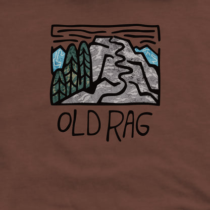 Old Rag Mountain Crewneck Sweatshirt Adventure and Outdoors Themed Sweatshirt